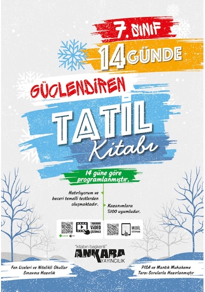 Ankara Yayıncılık 7. Sınıf Güçlendiren 14 Günde Tatil Kitabı