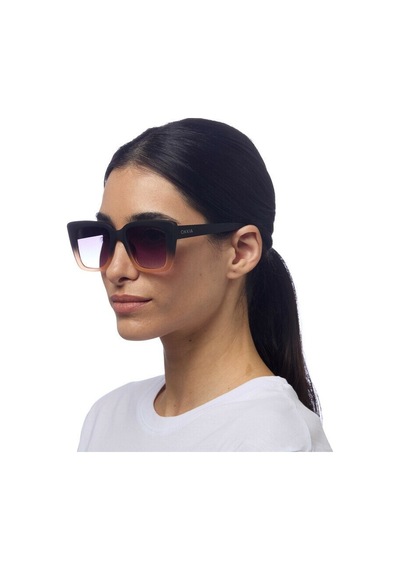 Okkia Elba Unisex Güneş Gözlüğüsiyah - Pudra/ Lens: Siyah Gradyan Siyah
