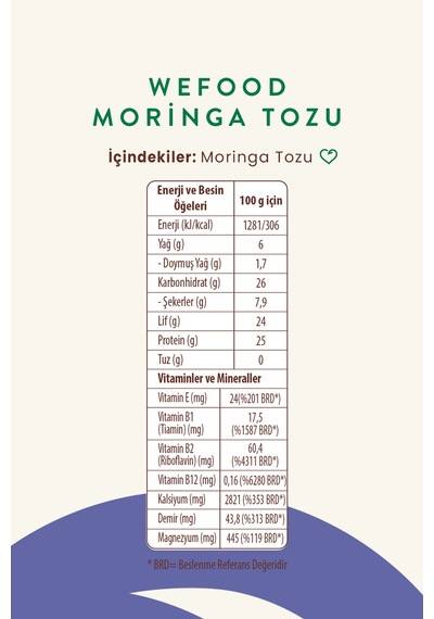 Moringa Tozu 100 Gr 2'li