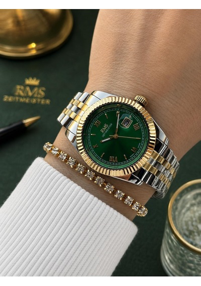 Rms Romanson Premium Özel Tasarım Kordon 2 Yıl Garantili 5 Atm Kadın Kol Saati+bileklik A1350.49 Gümüş - Sarı Rms Romanson Premium Özel Tasarım Kordon 2 Yıl Garantili 5 Atm Kadın Kol Saati+bileklik A1350.49 Gümüş - Sarı