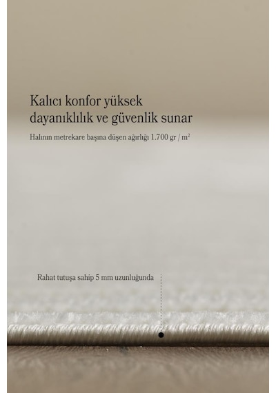 Özel Tasarım Krem Sisal Halı Kolay Temizlenebilir, Kaymaz Tabanlı Şık Oturma Odası Ve Salon Halısı Cream