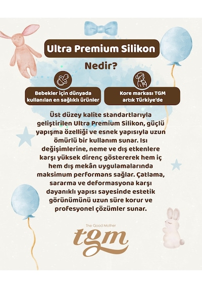Tgm Baby Kalpli Emzik Askısı Ve Diş Kaşıyıcı Askısı Özel Taşıma Kablı Açık Kahverengi