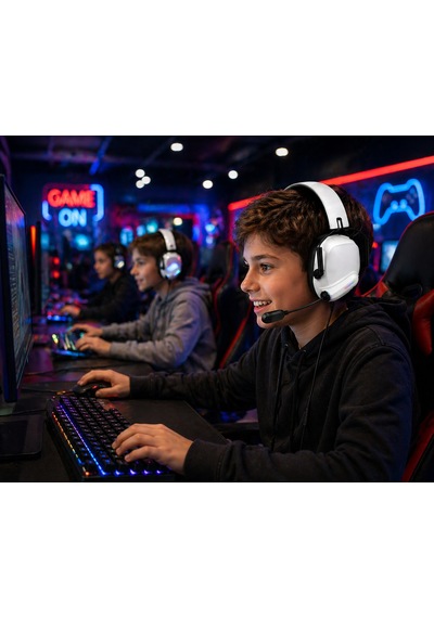 Rgb Işıklı Gaming Kulaklık Mikrofonlu 40mm Sürücü Kablolu Oyuncu Kulaklığı
