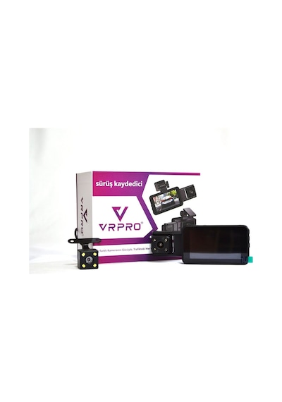 3 Kameralı Araç İçi Yol Kayıt Kamerası 3 İnç Ekranlı 1080p Telefon Uygulamalı + Wifi