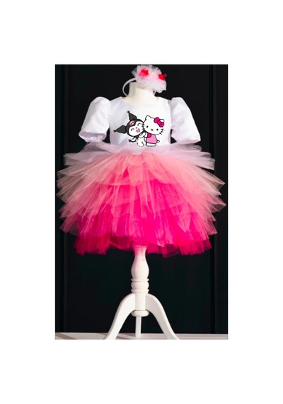YAĞMUR KOStütüM Taç Hediyeli Kuromi Hello Kitty Temalı Kız Çocuk Beyaz Doğum Günü Elbisesi & Parti Kostümü Beyaz YAĞMUR KOStütüM Taç Hediyeli Kuromi Hello Kitty Temalı Kız Çocuk Beyaz Doğum Günü Elbisesi & Parti Kostümü Beyaz