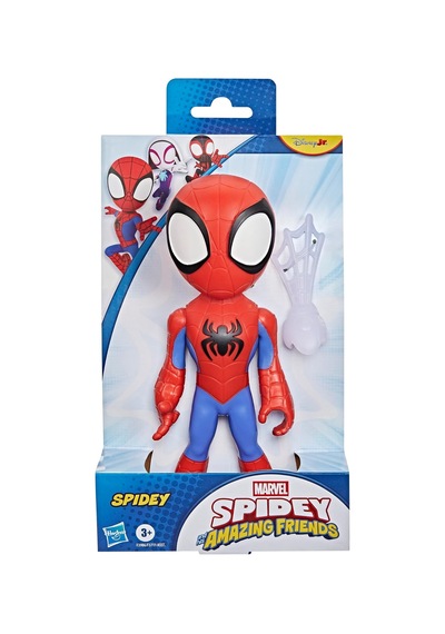 Spidey And His Amazing Friends Büyük Boy Spidey Figürü, 22,5 Cm'lik Aksiyon Figürü, Çocuklar İçin Okul Öncesi Oyuncakları, 3 Yaş Ve Üzeri, Süper Kahraman Oyuncakları