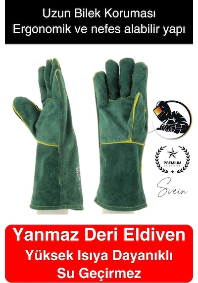 Yüksek Isıya Dayanıklı Eldiven Rahat Tasarım Kaynak Yangın Su Geçirmez Fırın Tutacak Tımar Taşıma