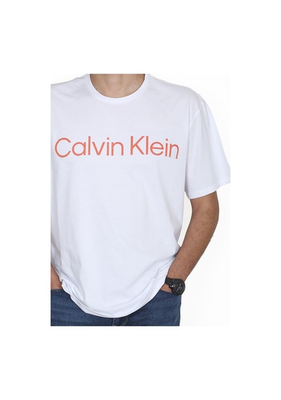 Calvin Klein Calvın Kleın Erkek T-shırt 40jm930-540 Beyaz