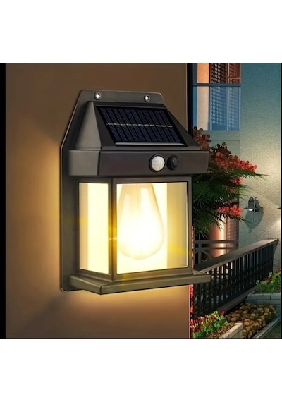 Güneş Enerjili Bahçe Led Ampul Hareket Sensörlü Bahçe Led Su Geç