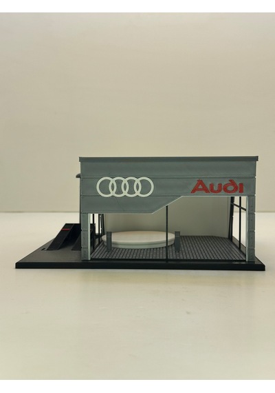 3d Baskı 1/64 Ölçekli Audi Showroom Tasarımlı Diorama Araç Sergileme Garajı