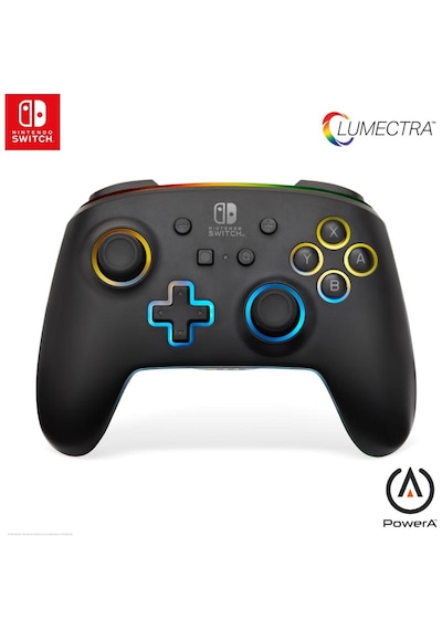Switch 2 Kablosuz Oyun Kolu Lisanslı Lumectra Enhanced Siyah Powera