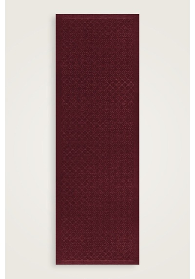 İmannooor İman I Kafes Bordo Tencel Pamuk İpek Şal 70x200