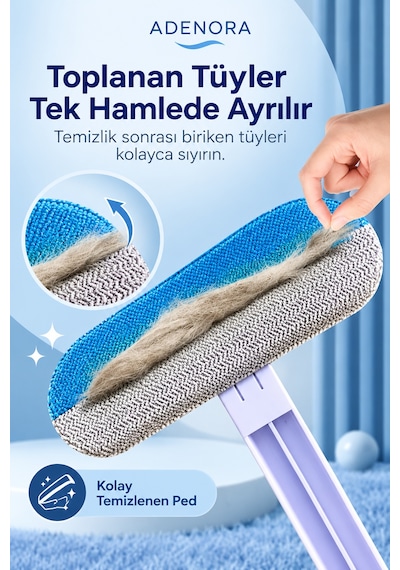 Çok Fonksiyonlu, Evcil Hayvan Kedi Köpek Koltuk Halı Tüy Alma Fırçası