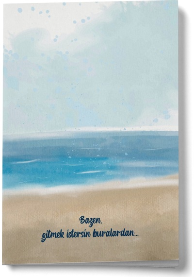 Bazen Gitmek İstersin Buralardan Mini Defter Çok Renkli