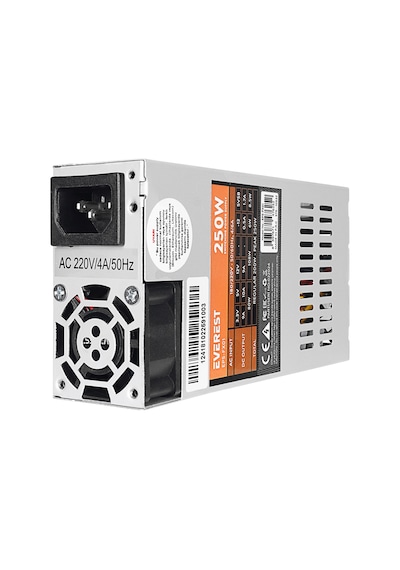 Everest Eps-fx01, Peak 250w, 4cm Fan, İnce Uzun, 41 X 81 X 150mm, Flex Power Supply Psu Kutulu