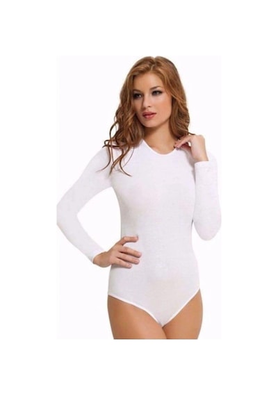 Kota 6183 Kadın Uzun Kollu Çıtçıtlı Body Tekli 001