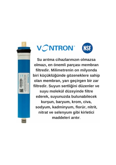 Ihlas Su Arıtma Filtresi Çift Karbonlu Filtresi 2 Yıllık Filtre