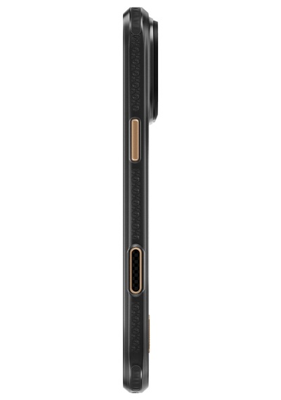 Apple iPhone 18 Pro Kılıf M-safe Uyumlu Raptic Aramid Dual Karbon Fiber Mondrian Serisi Kapak Siyah