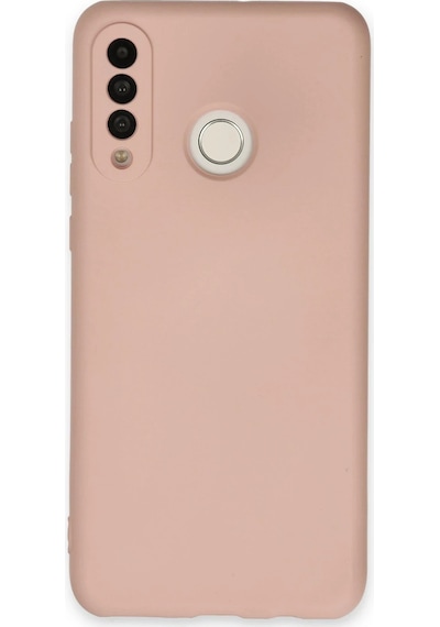 Ilkeshop Newface Huawei P30 Lite Kılıf Nano İçi Kadife Silikon - Pudra