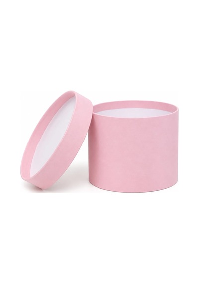 17x12 Cm Silindir Balon Kutusu Bobo Balon İçin Pembe