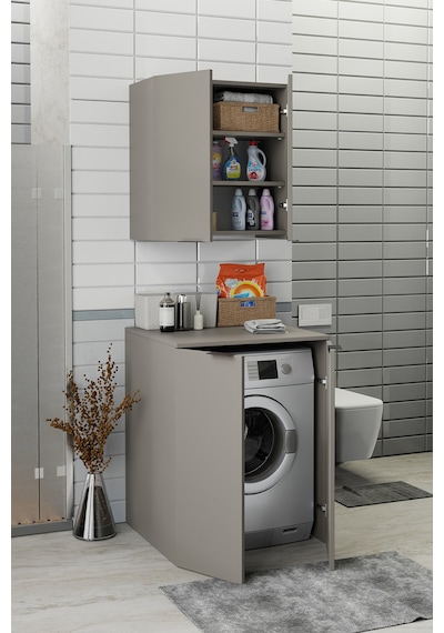 Biani Fix Arya Ve Loft Uyumlu Çamaşır Makinesi Dolabı Renk Latte Biani Fix Arya Ve Loft Uyumlu Çamaşır Makinesi Dolabı Renk Latte