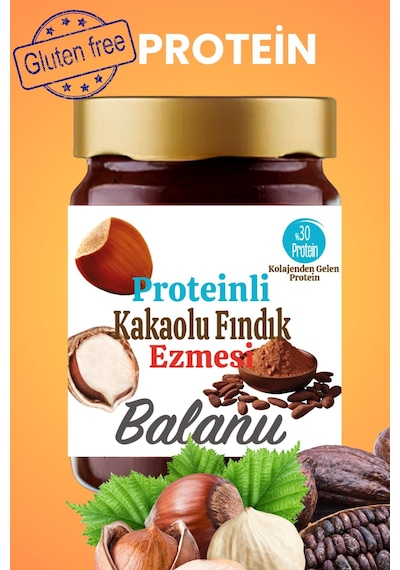 Balanu Proteinli Kakaolu Fındık Ezmesi 280gr X3 Adet