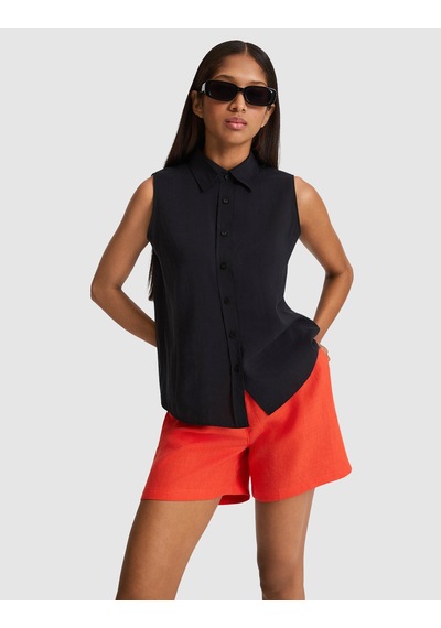 Pierre Cardin Kadın Siyah Gömlek Kısa Kollu 50328644-vr046