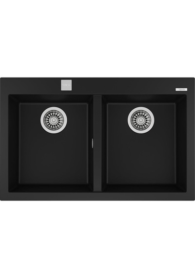Teka Forsquare 2B 790 Tg Auto Black Granit Eviye. Tezgaha Sıfır