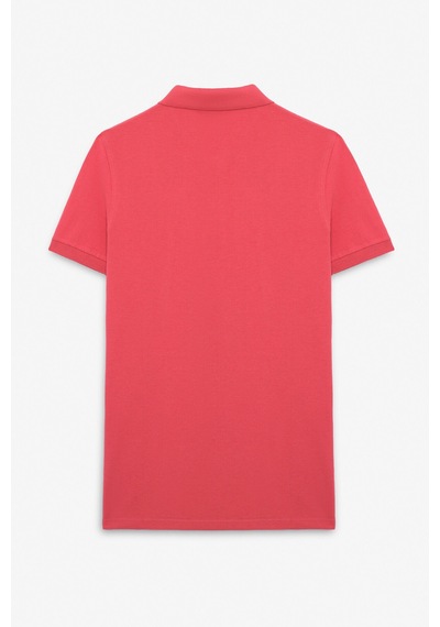 Grimelange SKYLOOM Erkek %100 Pamuk Kısa Kollu Regular Fit Nar Çiçeği Polo Yaka T-shirt