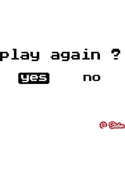Play Again Yes No Oto Sticker Araba Cam Sticker (533791958)
