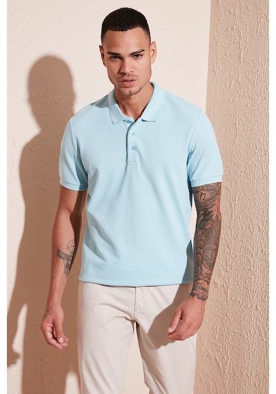 Buratti 5902127 Polo Yaka Erkek Tişört Açık Mavi