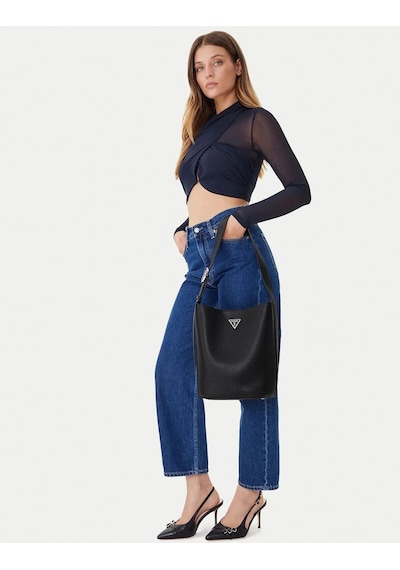 Guess Meridian Iı Kadın Omuz Çantası Hwbg6974040 Siyah