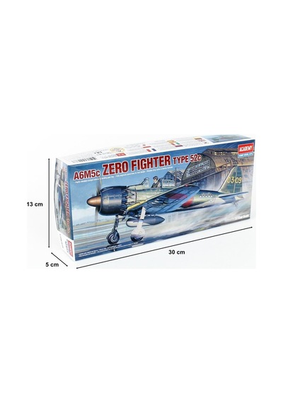 Academy 12493 1/72 Ölçek, Japon Zero Type 52c A6m5c Savaş Uçağı, Plastik Model Kiti-48835