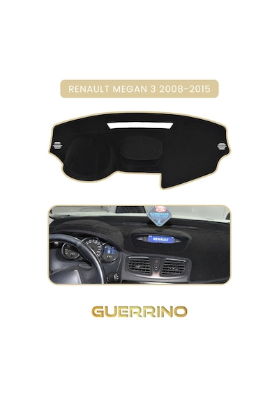 Renault Megan 3 2008-2015 Torpido Koruma Halısı Bej Kenar