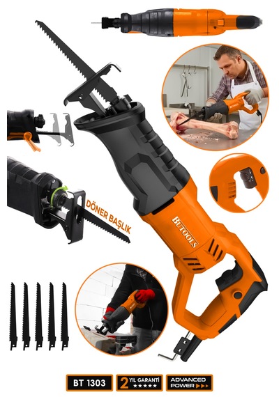 Butools ST-13 9000 Xdrive Tilki Kuyruğu Testere Makinesi Turuncu