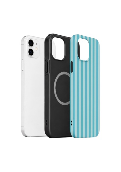 Apple iPhone Uyumlu 11 Vorian Çift Katmanlı Magsafe Kılıf Turquoise Riviera