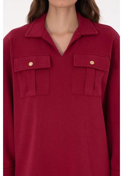 U.s. Polo Assn. Kadın Elbise Örme 50318191-vr104 Koyu Frambuaz/dark Raspberry