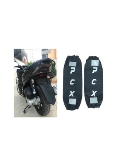 Honda Pcx Uyumlu Beyaz Amortisör Kılıfı Reflektörlü Tasarım