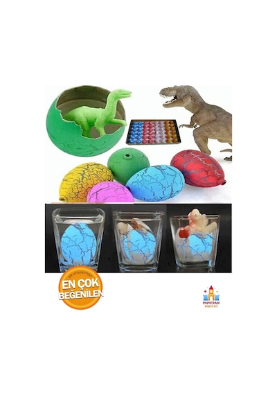 Oyuncak Dinazor Yumurtası Suda Büyüyen Dinazor Yumurtası Küçük Boy 4 Adet