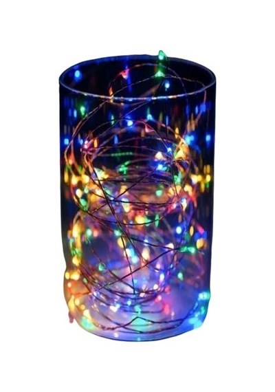 Bakgelal Pilli Dekoratif Peri Led Işık 3m Rgb Renkli Dim Edilebilir İç Mekan Aydınlatma - 9057602191095 Çok Renkli