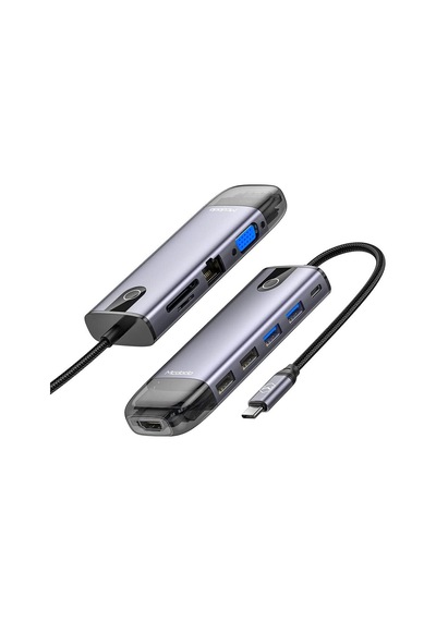 Hu-7420 10in1 Usb Hub Çoğaltici-gri