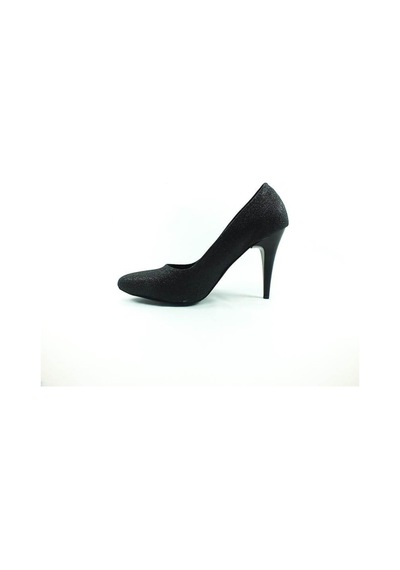 Çarıkçım Stiletto Kadın Ayakkabı Siyah-Simli 61 700