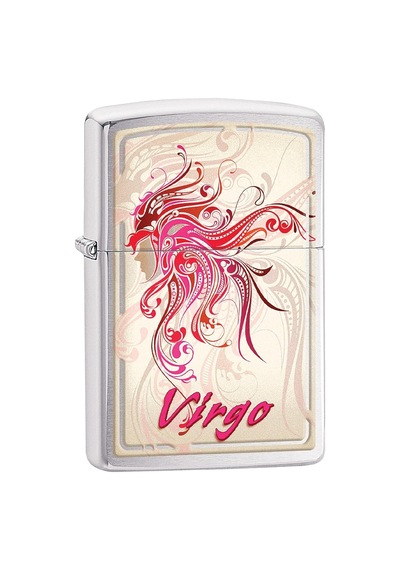 Zippo Horoscope Zodiac Signs Virgo Dizayn Çakmak Gri