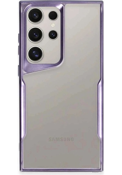 Samsung Galaxy S25 Ultra Kılıf Boyi Silikon Kapak - Derin Mor