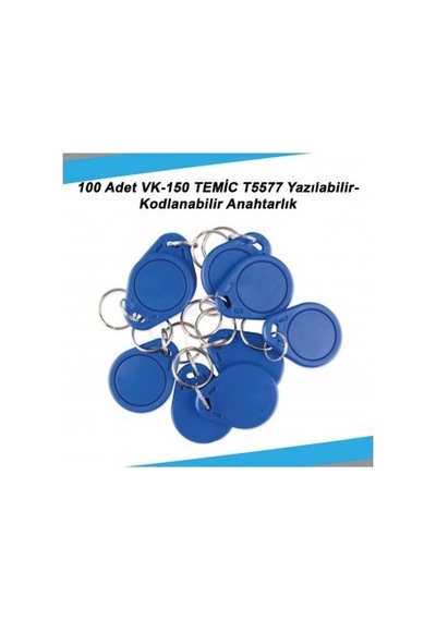 100 Adet Vk-150 Temic T5577 Yazılabilir-kodlanabilir Anahtarlık