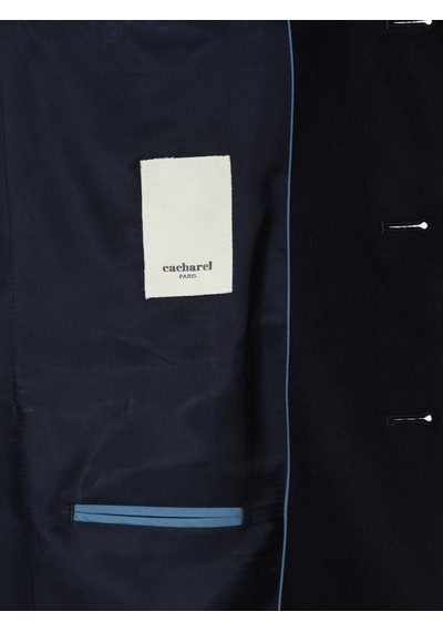 Cacharel Koyu Lacivert Slim Fit Blazer Ceket