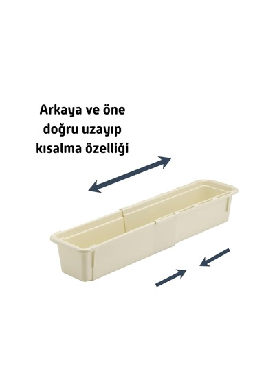 Lexroo Ayarlanabilir Kayar Kızaklı Mini Çekmece Organizeri Uzuayıp Kısalan Konsül Masa Üstü Çok Renkli