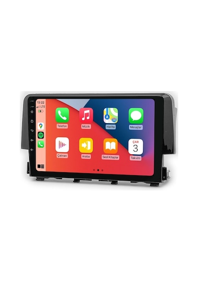 Lovion Lvn 332 Honda Civic Fc5 2016 2019 Arası 4+32gb Android Carplay Multimedya Teyp 9"