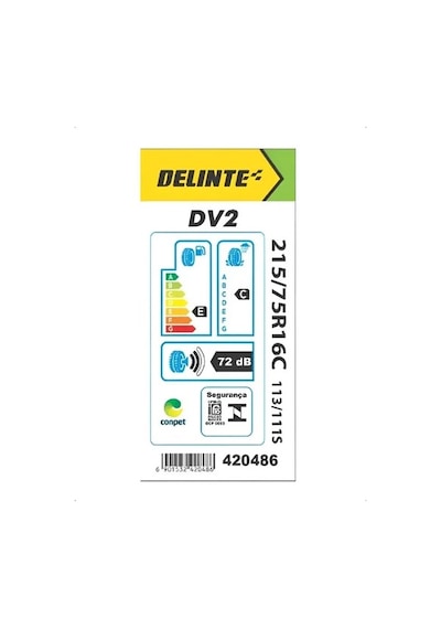 Delinte 215/75 R16C 113/111S DV2 Yaz Lastiği 2026