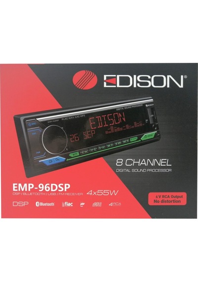 Edison Emp 96 Dsp Oto Teyp 4 Anfi Çıkışlı Dsp İşlemcili Telefon Kontrollü Usb/bt /aux/48 Band Eq